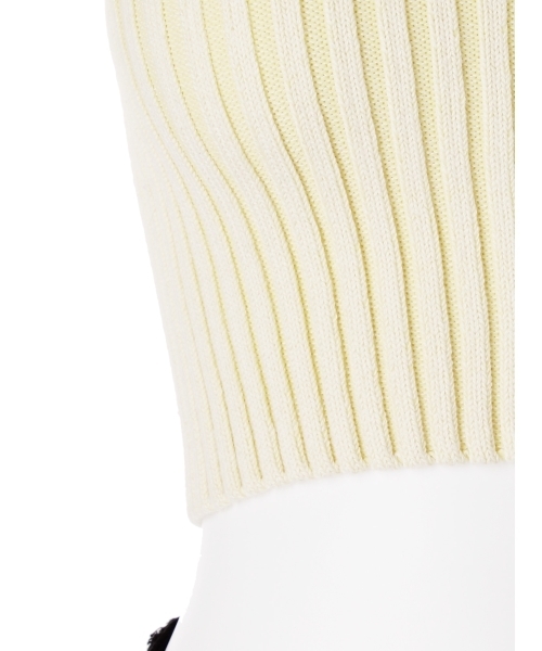 MURUA（ムルーア）の「センタースリットニットベアＴＯＰＳ（その他トップス・レディース・アイボリー/ブラック/マスタード・FREE）」の12枚目の写真