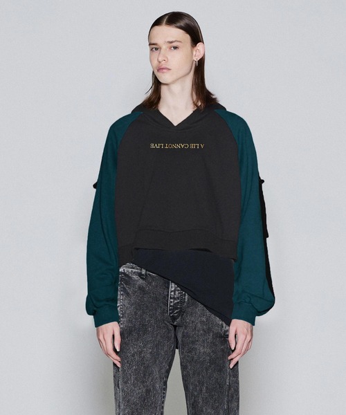 SHAREEF(シャリーフ)の「SHORT TRACK PARKA(パーカー・メンズ・ブラック/オレンジ/ダークグリーン/ブラウン・3/2/1)」の2枚目の写真