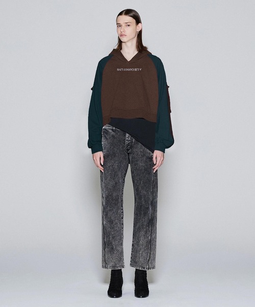 SHAREEF(シャリーフ)の「SHORT TRACK PARKA(パーカー・メンズ・ブラック/オレンジ/ダークグリーン/ブラウン・3/2/1)」の9枚目の写真