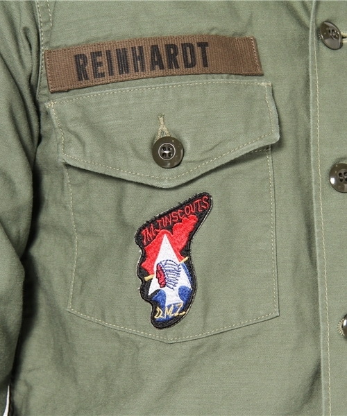 AMERICAN RAG CIE（アメリカンラグシー）の「MARKA マーカ / 107-MRK-MSTD-10SH01C（シャツ/ブラウス・メンズ・オリーブ・1/2）」の8枚目の写真