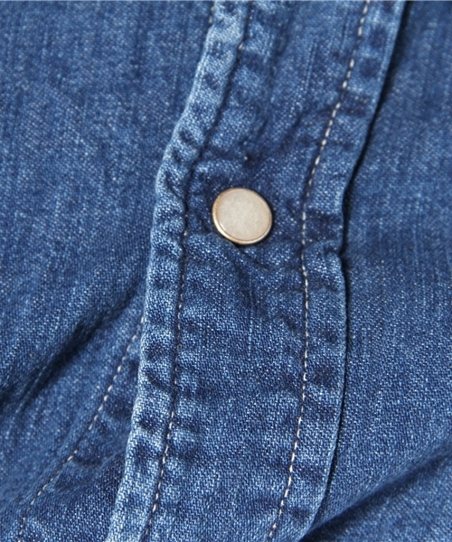 BEAMS（ビームス）の「orslow / WESTERN SHIRTS denim used（シャツ/ブラウス・メンズ・ブルー・M(2)/L(3)）」の3枚目の写真