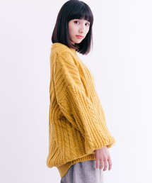 MERLOT | アランケーブルニットプルオーバー6281(ニット/セーター)