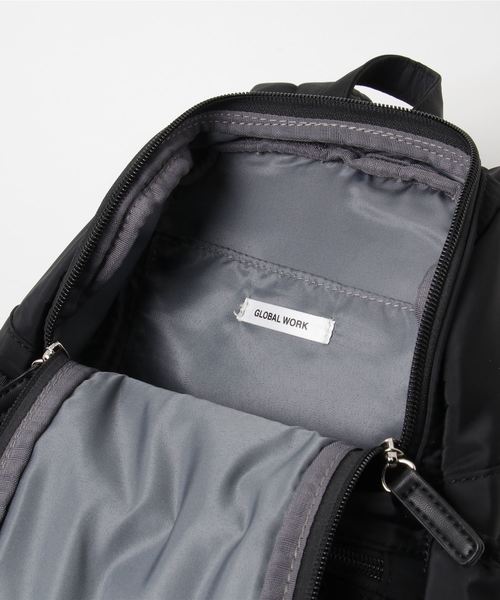 GLOBAL WORK（グローバルワーク）の「【キッズ】ギャザーミニバックパック/780669（バックパック/リュック・キッズ・ブラック/ライトグレー・FREE）」の3枚目の写真