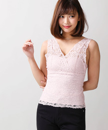 WEGO/カップインレースタンクトップ