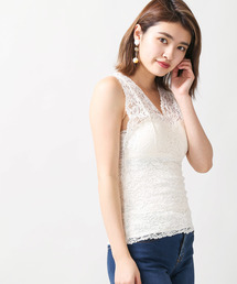 WEGO/カップインレースタンクトップ