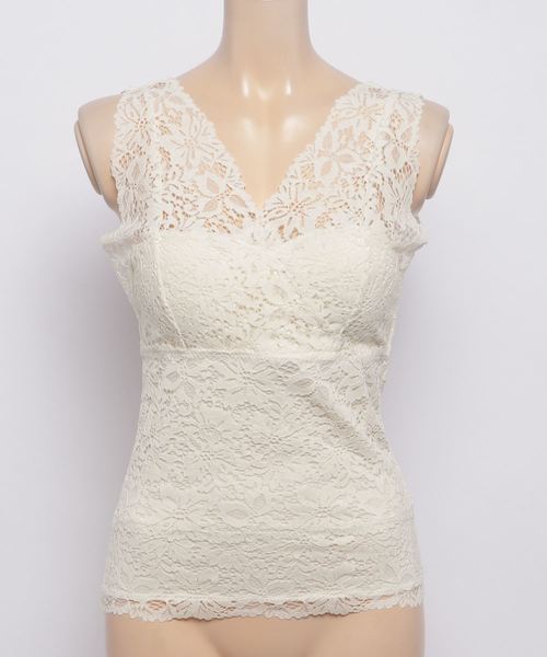 WEGO(ウィゴー)の「WEGO/カップインレースタンクトップ(タンクトップ・レディース・ブラック/ライトグレー/アイボリー/サックスブルー/ライトピンク/ホワイト/マスタード/ピンク/ダークオレンジ・FREE)」の14枚目の写真