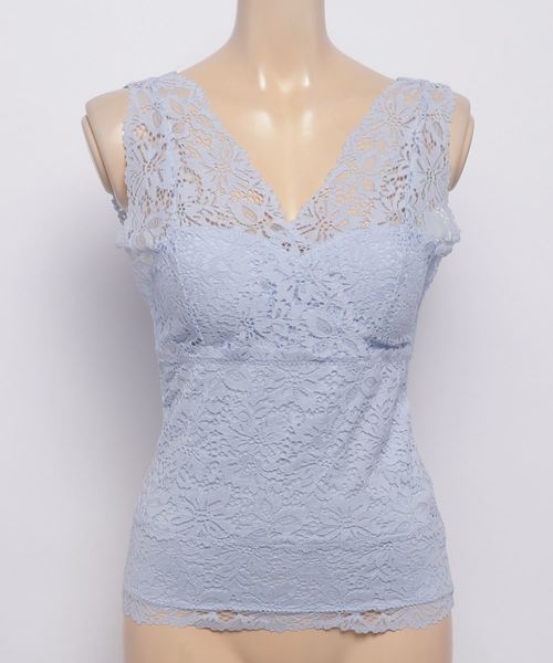 WEGO(ウィゴー)の「WEGO/カップインレースタンクトップ(タンクトップ・レディース・ブラック/ライトグレー/アイボリー/サックスブルー/ライトピンク/ホワイト/マスタード/ピンク/ダークオレンジ・FREE)」の11枚目の写真