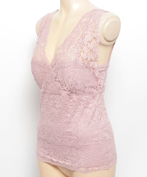 WEGO(ウィゴー)の「WEGO/カップインレースタンクトップ(タンクトップ・レディース・ブラック/ライトグレー/アイボリー/サックスブルー/ライトピンク/ホワイト/マスタード/ピンク/ダークオレンジ・FREE)」の16枚目の写真