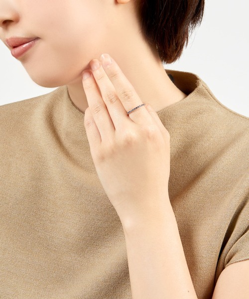 ヴァンドーム青山　18K サファイアリング　ハーフエタニティ K18サファイア ハーフエタニティ リング（リング）｜VENDOME AOYAMA