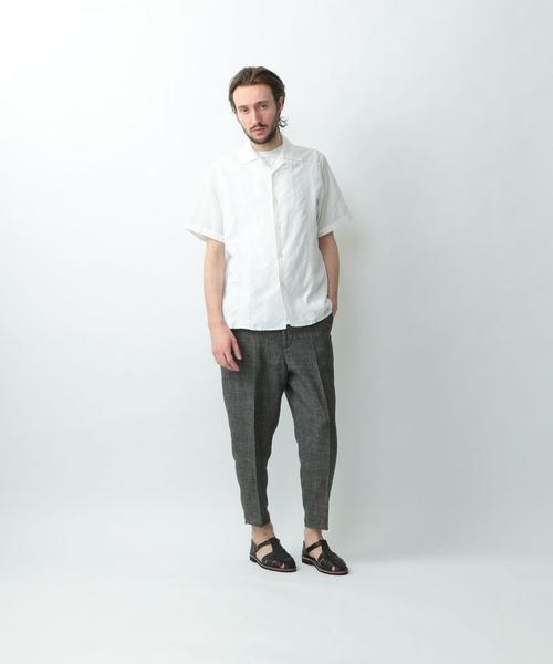Steven Alan（スティーブンアラン）の「＜Steven Alan＞ C/L SLUB CUBA SHIRT-BOLD/キューバシャツ（シャツ/ブラウス・メンズ・ネイビー/ブラウン/ホワイト・SMALL/MEDIUM/LARGE/X-LARGE）」の10枚目の写真