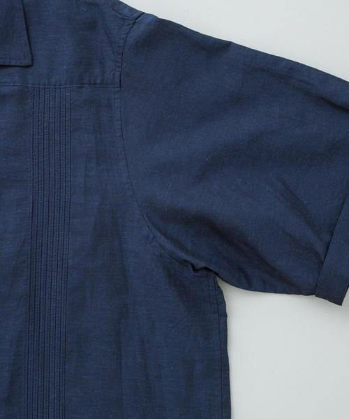 Steven Alan（スティーブンアラン）の「＜Steven Alan＞ C/L SLUB CUBA SHIRT-BOLD/キューバシャツ（シャツ/ブラウス・メンズ・ネイビー/ブラウン/ホワイト・SMALL/MEDIUM/LARGE/X-LARGE）」の12枚目の写真