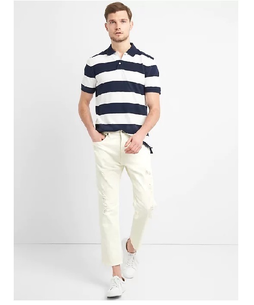 GAP（ギャップ）の「スリムフィット防水ジーンズ（GapFlex）（デニムパンツ・メンズ・オフホワイト・31W/32W/30W/33W/28W/29W/36W/34W）」の3枚目の写真
