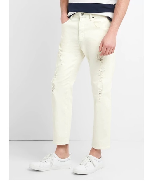 GAP（ギャップ）の「スリムフィット防水ジーンズ（GapFlex）（デニムパンツ・メンズ・オフホワイト・31W/32W/30W/33W/28W/29W/36W/34W）」の2枚目の写真
