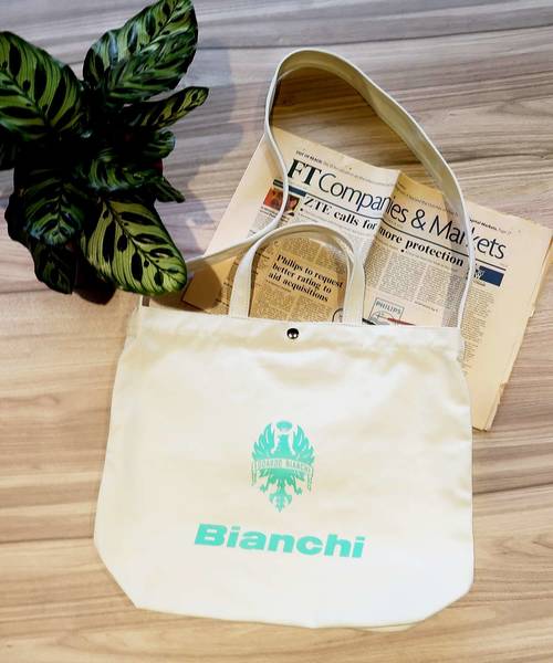 Bianchi（ビアンキ）の「ビアンキ【Bianch】2WAYロゴ入りキャンバス  