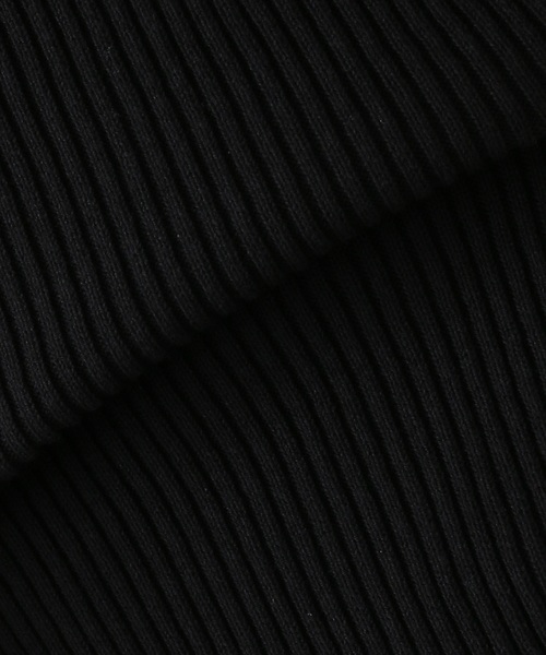 SLOBE IENA（スローブイエナ）の「コットンVネックリブ5分袖ニット◆（ニット/セーター・レディース・ホワイト/ブラック/サックスブルー/ピンク・FREE）」の5枚目の写真