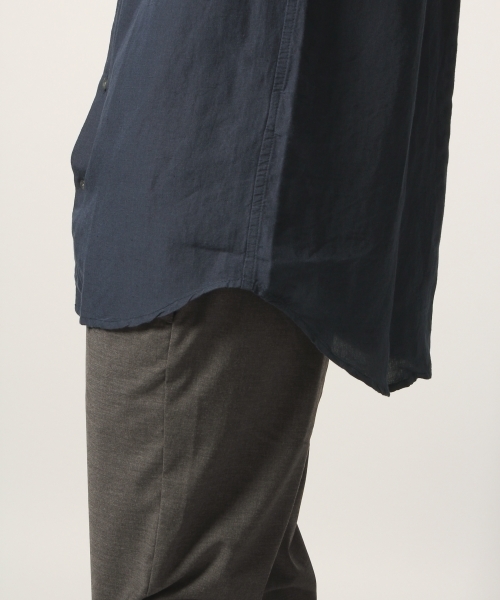 GLOBAL WORK（グローバルワーク）の「リネンレギュラーシャツ半袖/789408（シャツ/ブラウス・メンズ・ホワイト/ネイビー/オレンジ/ライトグリーン/ライトパープル・SMALL/MEDIUM/LARGE/X-LARGE）」の19枚目の写真