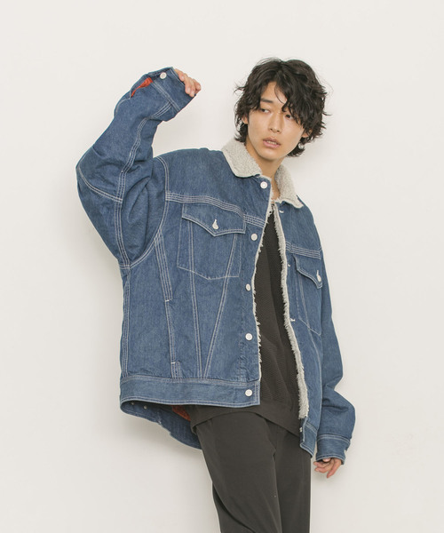 Iroquois（イロコイ）の「【Iroquois】12OZ ムラ糸Gジャン（デニム