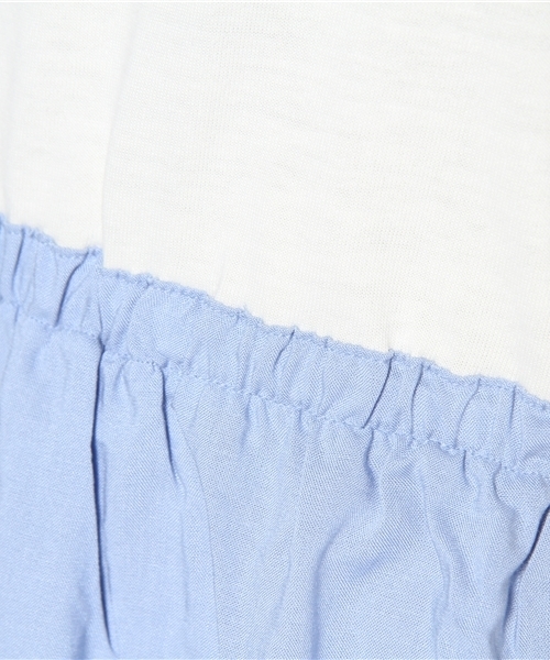 WEGO（ウィゴー）の「WEGO/CITYロゴバイカラーマキシワンピース（ワンピース・レディース・ブラック/ブルー/ネイビー/ライトパープル・FREE）」の11枚目の写真