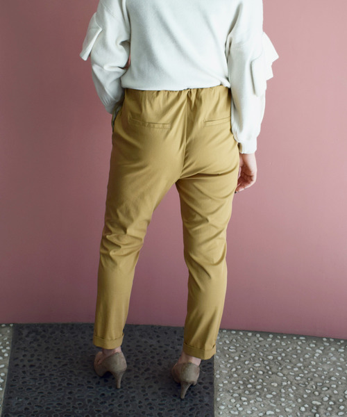PICCIN(ピッチン)の「【日本製】ウエストギャザーパンツ(その他パンツ・レディース・ダークグリーン/ベージュ/グレー・SMALL/MEDIUM)」の8枚目の写真