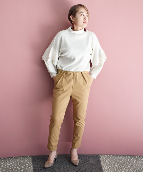 PICCIN(ピッチン)の「【日本製】ウエストギャザーパンツ(その他パンツ・レディース・ダークグリーン/ベージュ/グレー・SMALL/MEDIUM)」の10枚目の写真