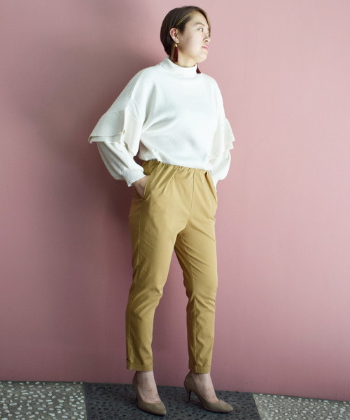 PICCIN(ピッチン)の「【日本製】ウエストギャザーパンツ(その他パンツ・レディース・ダークグリーン/ベージュ/グレー・SMALL/MEDIUM)」の12枚目の写真