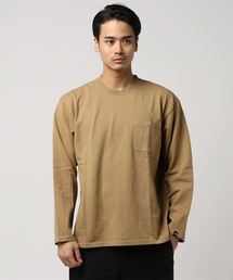 THE NORTH FACE | ザ・ノース・フェイス メンズ ユーズド加工Tシャツ / ロングスリーブガーメントダイヘビーコットンティー(Tシャツ/カットソー)