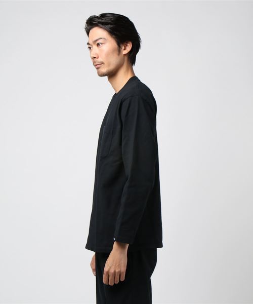 THE NORTH FACE（ザノースフェイス）の「ザ・ノース・フェイス メンズ ユーズド加工Tシャツ / ロングスリーブガーメントダイヘビーコットンティー（Tシャツ/カットソー・メンズ・セージグリーン/タン/ネイビー/オレンジ/ダークグリーン/ブラック/カーキ・MEDIUM/SMALL/LARGE/X-LARGE）」の8枚目の写真