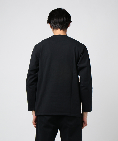 THE NORTH FACE（ザノースフェイス）の「ザ・ノース・フェイス メンズ ユーズド加工Tシャツ / ロングスリーブガーメントダイヘビーコットンティー（Tシャツ/カットソー・メンズ・セージグリーン/タン/ネイビー/オレンジ/ダークグリーン/ブラック/カーキ・MEDIUM/SMALL/LARGE/X-LARGE）」の9枚目の写真