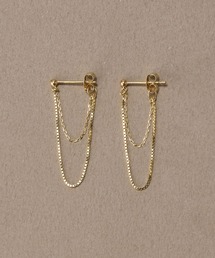 【K10】チェーンフープピアス