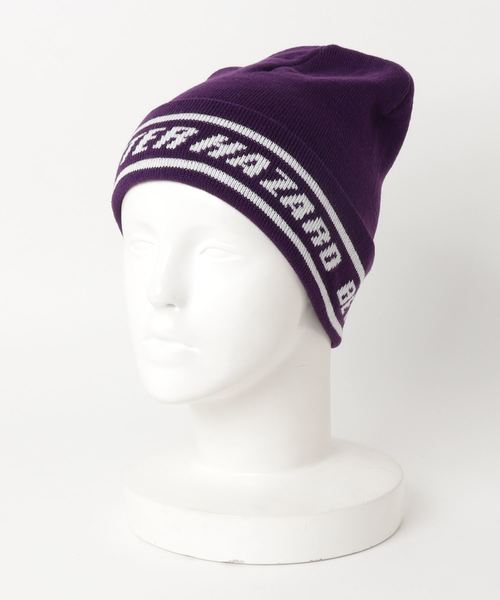 VENCEEXCHANGE(ヴァンスエクスチェンジ)の「ラインロゴワッチ(ニットキャップ/ビーニー・メンズ・ホワイト/ブラック/パープル・フリー)」の6枚目の写真