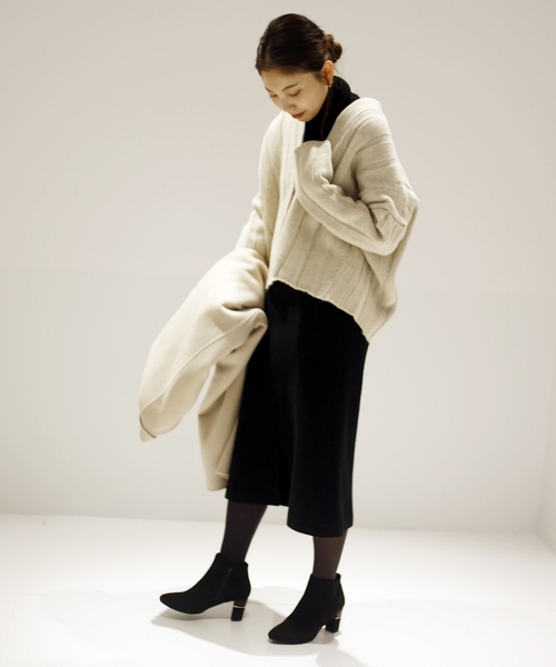 LE TALON（ルタロン）の「6cmハイショクヒールショートブーツ◆（ブーツ・レディース・ブラック/ボルドー/ウッド/ブラック系その他/キャメル・SMALL/MEDIUM/LARGE/X-LARGE）」の7枚目の写真