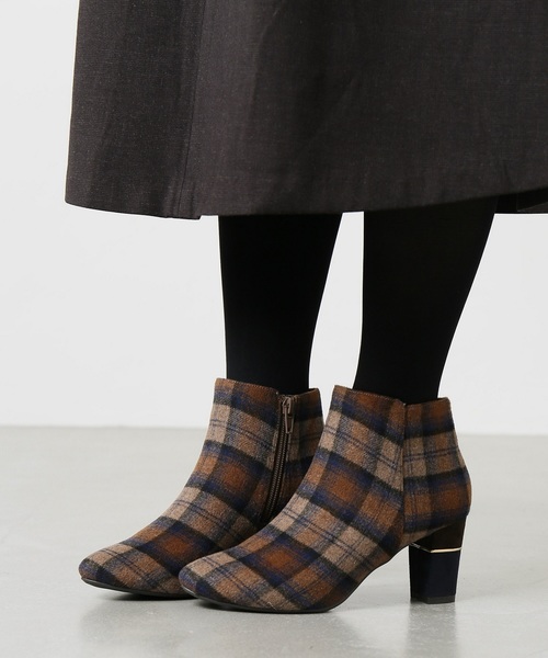 LE TALON（ルタロン）の「6cmハイショクヒールショートブーツ◆（ブーツ・レディース・ブラック/ボルドー/ウッド/ブラック系その他/キャメル・SMALL/MEDIUM/LARGE/X-LARGE）」の5枚目の写真