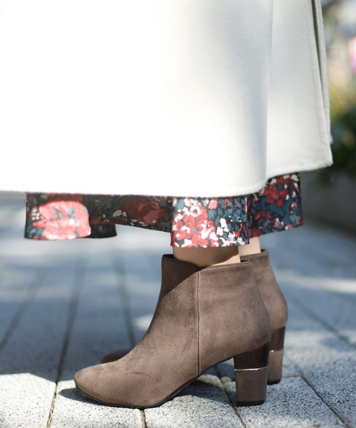 LE TALON（ルタロン）の「6cmハイショクヒールショートブーツ◆（ブーツ・レディース・ブラック/ボルドー/ウッド/ブラック系その他/キャメル・SMALL/MEDIUM/LARGE/X-LARGE）」の4枚目の写真