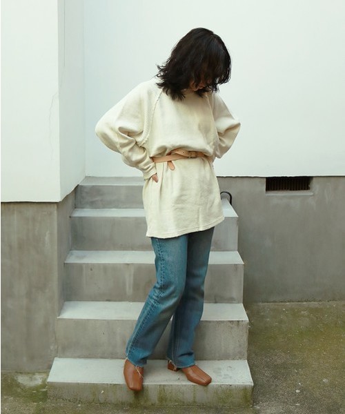 TODAYFUL（トゥデイフル）の「ワッフルラグラントップス（Tシャツ/カットソー・レディース・チャコールグレー/アイボリー・FREE）」の3枚目の写真