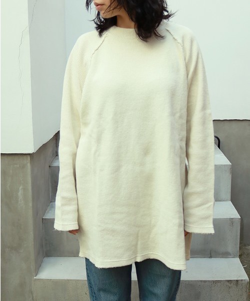 TODAYFUL（トゥデイフル）の「ワッフルラグラントップス（Tシャツ/カットソー・レディース・チャコールグレー/アイボリー・FREE）」の11枚目の写真