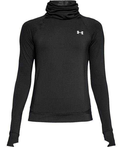 UNDER ARMOUR(アンダーアーマー)の「レディース ランニングミッドレイヤー / コールドギアリアクターランファネル【セットアップ対応商品】(その他トップス・レディース・マルーン/ブラック・SM/LG/MD/XL)」の6枚目の写真