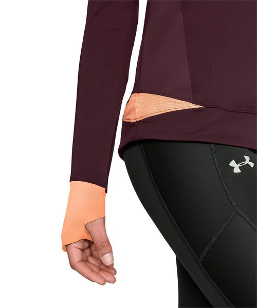 UNDER ARMOUR(アンダーアーマー)の「レディース ランニングミッドレイヤー / コールドギアリアクターランファネル【セットアップ対応商品】(その他トップス・レディース・マルーン/ブラック・SM/LG/MD/XL)」の10枚目の写真