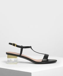 ティーバーヒール サンダル / T-Bar Heeled Sandals
