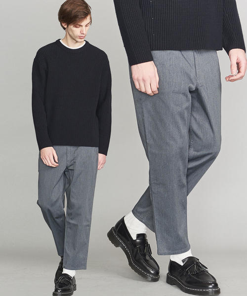 BEAUTY&YOUTH UNITED ARROWS（ビューティーアンドユースユナイテッドアローズ）の「by ワイド テーパード チノパンツ ◆（チノパンツ・メンズ・ダークグレー/ブラック/ベージュ/ネイビー・SMALL/LARGE/X-LARGE/MEDIUM）」の3枚目の写真