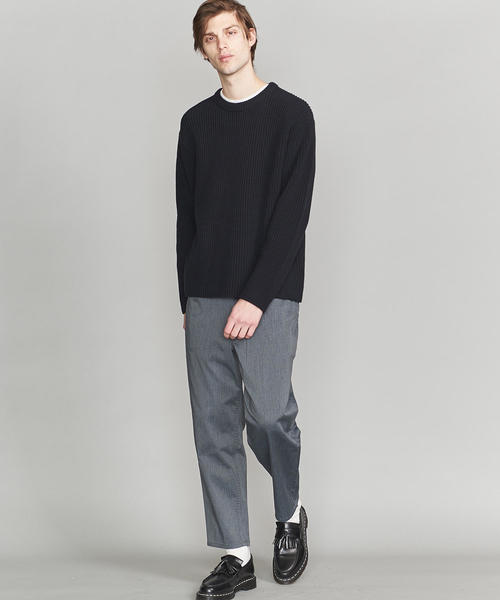 BEAUTY&YOUTH UNITED ARROWS（ビューティーアンドユースユナイテッドアローズ）の「by ワイド テーパード チノパンツ ◆（チノパンツ・メンズ・ダークグレー/ブラック/ベージュ/ネイビー・SMALL/LARGE/X-LARGE/MEDIUM）」の13枚目の写真