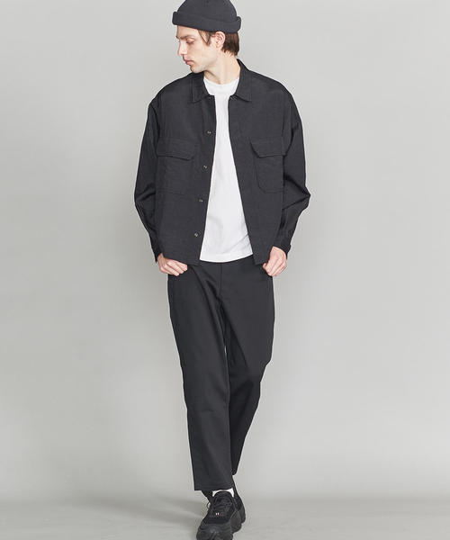 BEAUTY&YOUTH UNITED ARROWS（ビューティーアンドユースユナイテッドアローズ）の「by ワイド テーパード チノパンツ ◆（チノパンツ・メンズ・ダークグレー/ブラック/ベージュ/ネイビー・SMALL/LARGE/X-LARGE/MEDIUM）」の7枚目の写真