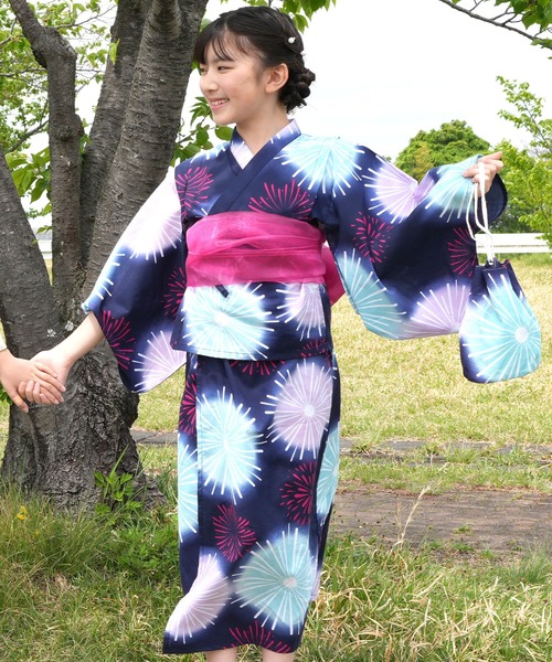 ビュルデサボン 浴衣3点セット Dita ディータ 夏色の向日葵しらべ 3点