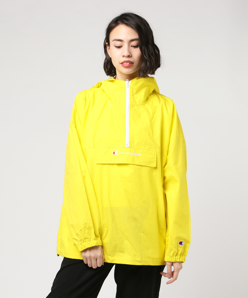 champion windbreaker yellow