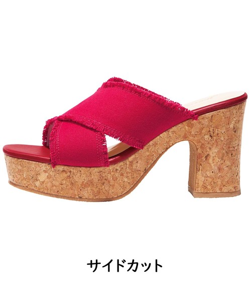 GeeRA(ジーラ)の「変形ウェッジソールサンダル(サンダル・レディース・レッド/ベージュ/ネイビー/ブラック・X-LARGE/LARGE/SMALL/MEDIUM)」の14枚目の写真