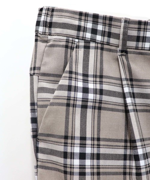 Confirm（コンファーム）の「Confirm / コンファーム チェックワイドパンツ（その他パンツ・メンズ・ブラック/ベージュ/グレー/ブラウン・M/L）」の6枚目の写真