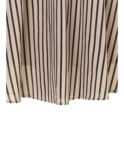 YECCA VECCA(イェッカヴェッカ)の「ストライプ柄ギャザ-スカ-ト(スカート・レディース・ブラック/グリーン・FREE)」の17枚目の写真