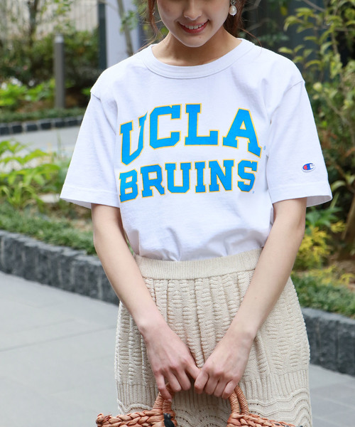 Champion(チャンピオン)の「【Champion】MADE IN USA T1011 PrintT-SHIRTS(Tシャツ/カットソー・レディース・ネイビー/グレー/ホワイト/グレー系その他/ホワイト系その他・L/S/M)」の1枚目の写真