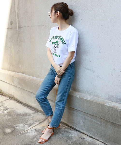 Champion(チャンピオン)の「【Champion】MADE IN USA T1011 PrintT-SHIRTS(Tシャツ/カットソー・レディース・ネイビー/グレー/ホワイト/グレー系その他/ホワイト系その他・L/S/M)」の8枚目の写真