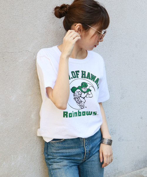 Champion(チャンピオン)の「【Champion】MADE IN USA T1011 PrintT-SHIRTS(Tシャツ/カットソー・レディース・ネイビー/グレー/ホワイト/グレー系その他/ホワイト系その他・L/S/M)」の9枚目の写真