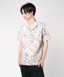 60sローン花柄pt オープンカラーシャツ